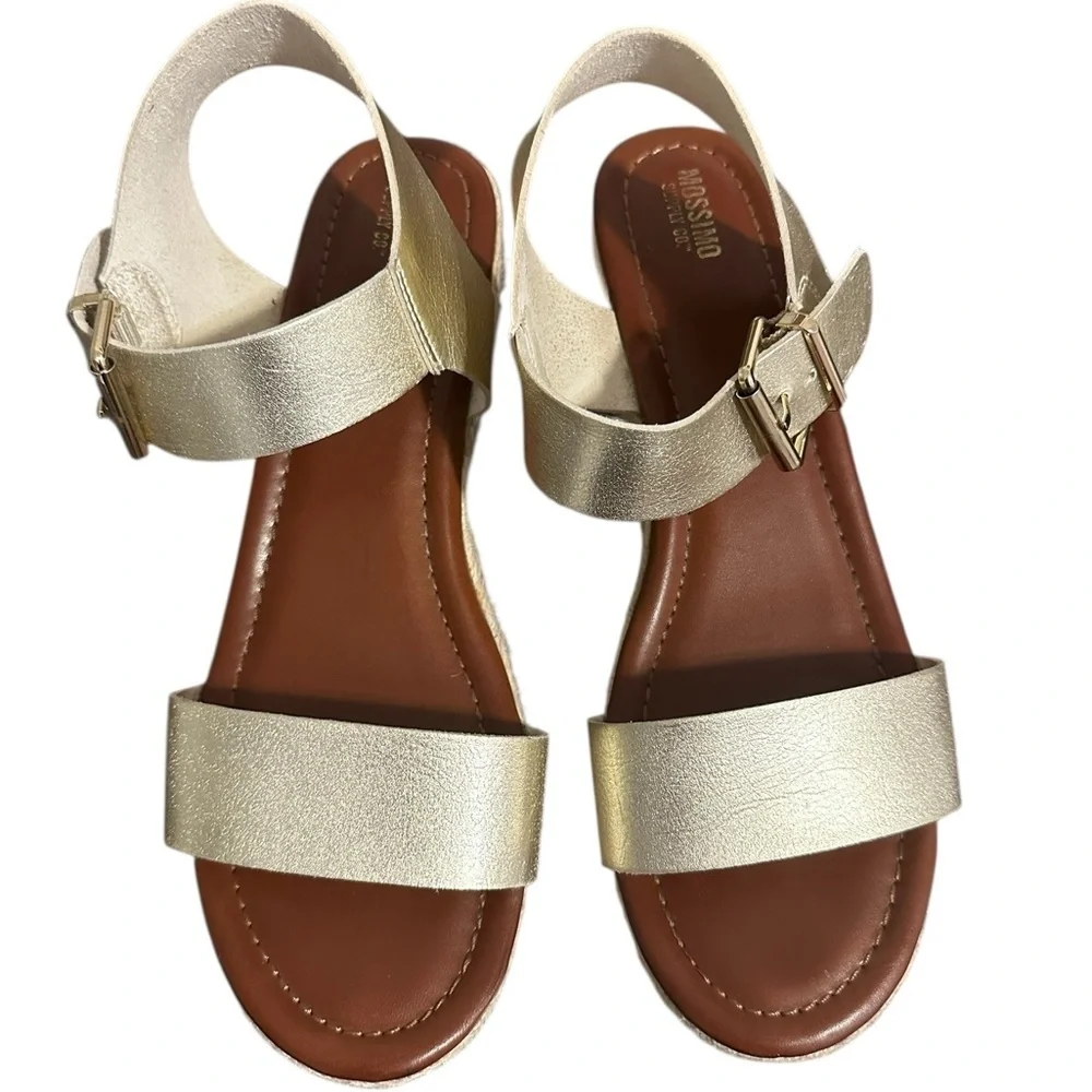 Mossimo Gold Wedge Sandals (9)